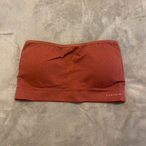 Brunt Orange Strapless Bra